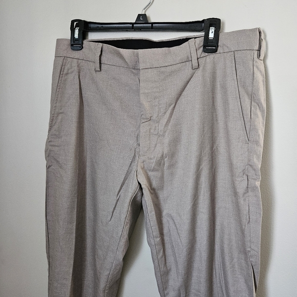 Nordstrom Pants Light Tan Gray Beige Mens Shop 32x32 Classic Athletic Fit - Picture 2 of 10